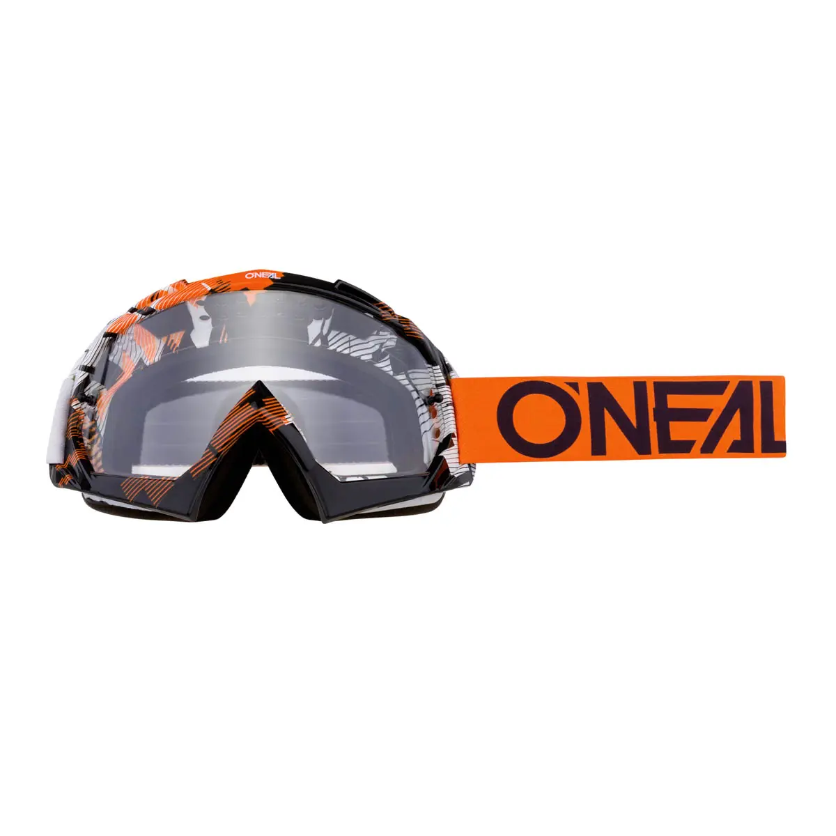 2018_ONeal_Goggles_B10_PIXEL_orange_white_clear_front