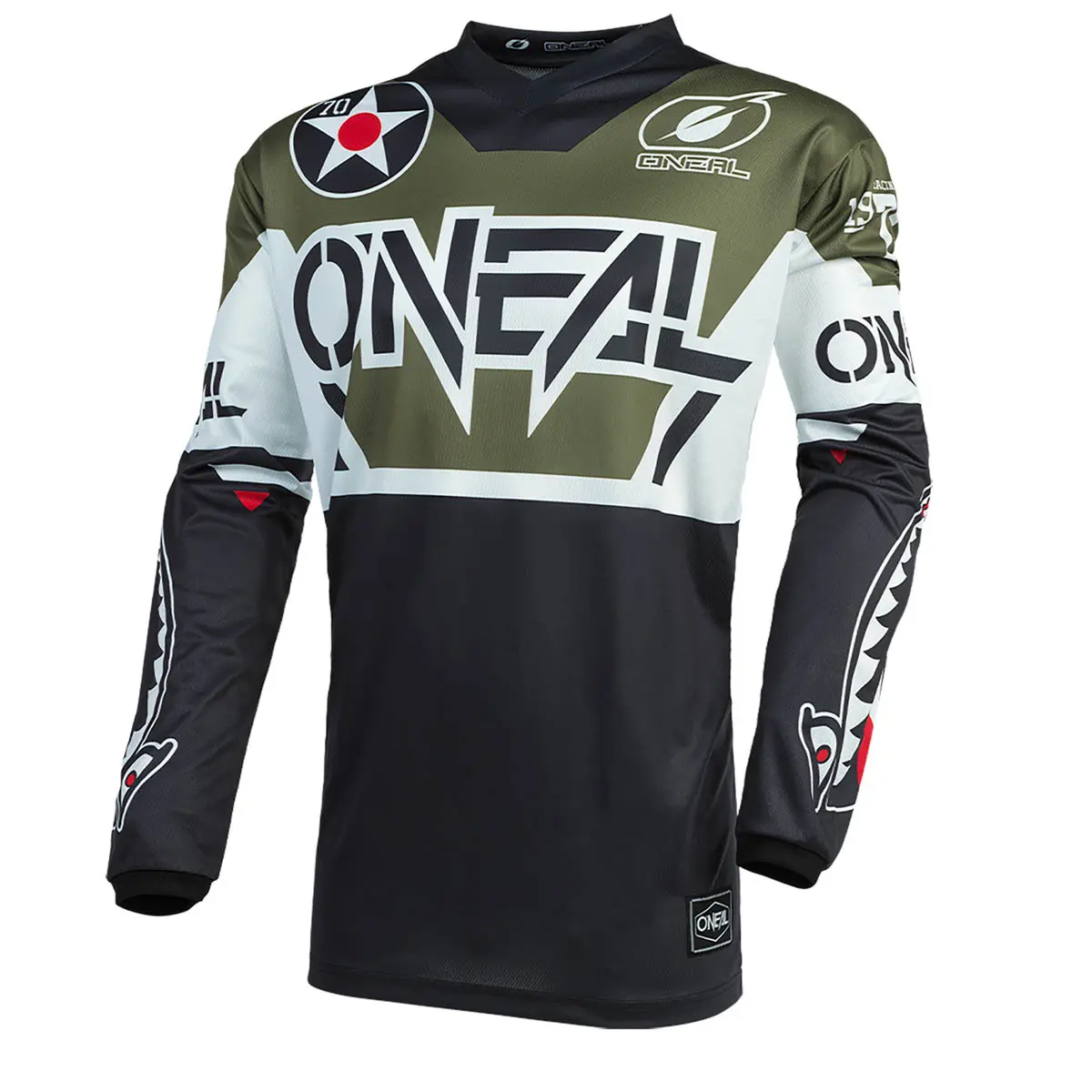 2021_ONeal_ELEMENT_Jersey_WARHAWK_black_white_green_front