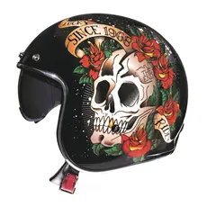 MT LE MANS 2 SV SKULL & ROSES A1 GLSOS RED