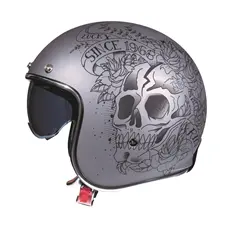 MT LE MANS 2 SV SKULL & ROSES A2 MATT GREY