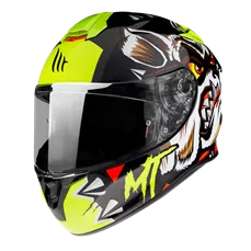 MT TARGO CRAZY DOG G3 Fluo žuta kaciga