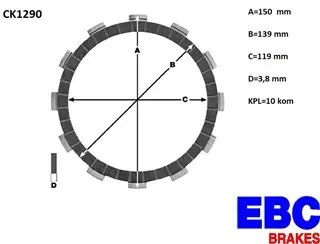 EBC CK1290 lamele