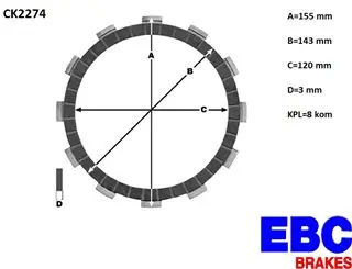 EBC CK2274 lamele