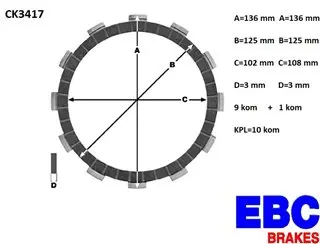 EBC CK3417 lamele