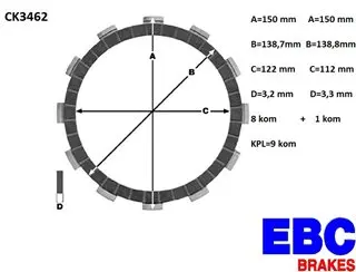 EBC CK3462 lamele