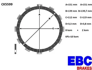 EBC CK5599 lamele