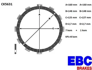 EBC CK5631 lamele