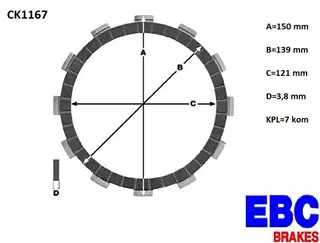 EBC CK1167 lamele