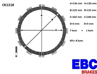 EBC CK1218 lamele