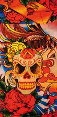 Modeka 110630 skull flower marama