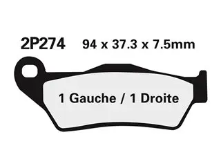 NISSIN 274ST kočione pločice